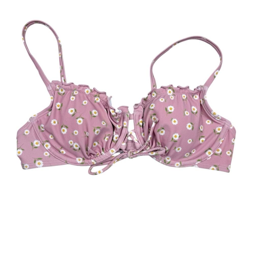 Wild Fable Mauve Floral Bikini Top NWOT